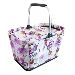 Coșul de cumpărături Toro Thermal New Lavender, 48 x 28 x 28 cm