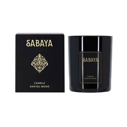 Lumânare parfumată Sabaya cu lemn de santal, 175 g