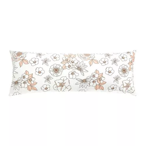 Față de pernă Bellatex pentru perna de relaxare Flori somon , 50 x 145 cm, 50 x 145 cm