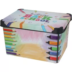 Cutie de depozitare pentru copii cu capacCreioane, 41 x 30 x 24 cm, 22 l, plastic