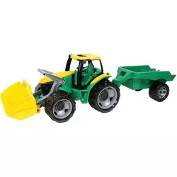 Tractor Lena cu cupă 60 cm și remorcă 45 cm