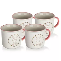 Set de 4 căni din ceramică Banquet BUNNY, 400 ml