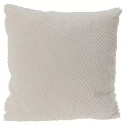 Pernă moale din fleece crem, 45 x 45 cm