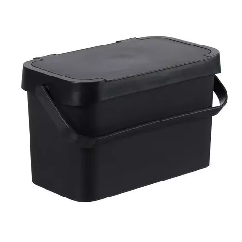 Coș de plastic pentru deșeuribiologice SmartStore Collect , negru , 5 l