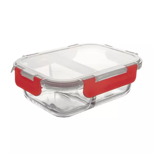 Orion Tavă de copt divizată cu capac din plastic,23,5 x 18 x 7,5 cm