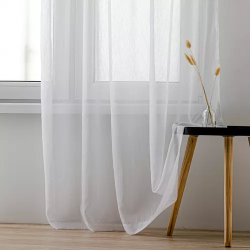 Perdea Homede Kresz Eyelets gold, alb, 280 x140 cm, 280 x 140 cm