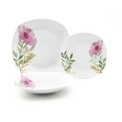 Home Elements Set de mese 18 piese Pink Poppy