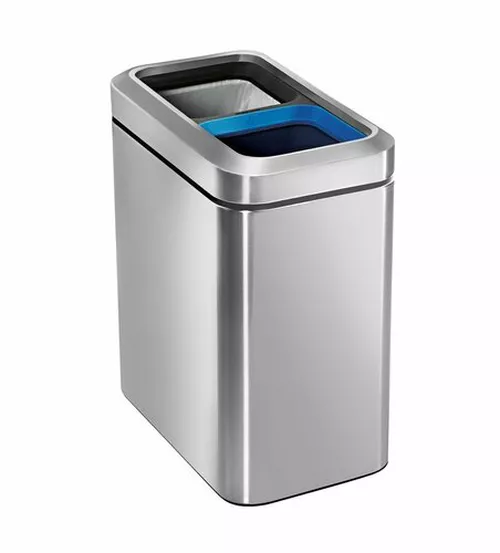 Simplehuman Coș pentru selectare deșeuri 20 l, argintie