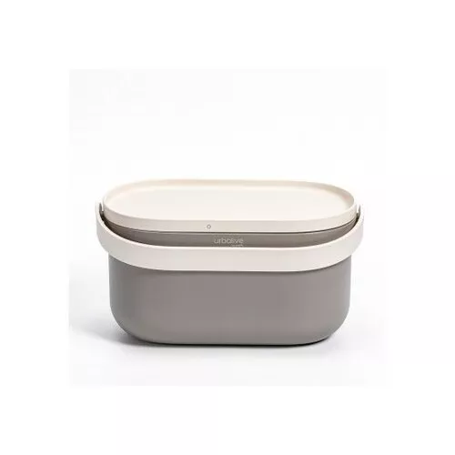 Container deșeuri biologice fără cadru și saci,Plastia,  taupe cu zaț de cafea, 4 l