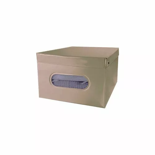 Compactor Cutie de depozitare pliabilă cu capac SMART, 50 x 40 x 25 cm, taupe