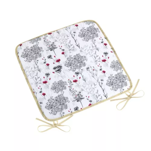 Pernă de scaun Bellatex DITA netedă Twigs gri, 40 x 40 cm