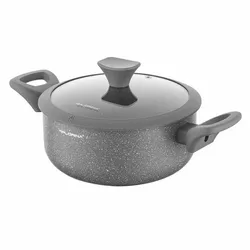 Florina Oală din aluminiu cu capac de MateuszGessler, 20 cm, 2,3 l