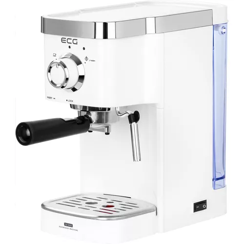 Espressor manual ECG ESP 20301 White, 1,25l, alb, alb