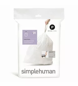 Simplehuman Saci pentru coșul de gunoi P 50-60 l, 20 buc.