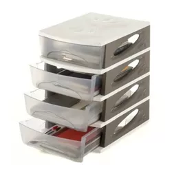 Organizator din plastic MEDYA 26,5 x 35 x 39 cm,  maro