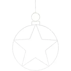 Crăciun agățat decorare cu LED-uri Kerstball Star236 LED, 48 cm