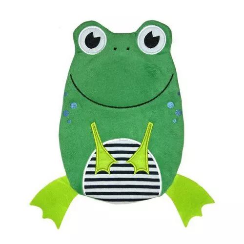 Termofor Hugo Frosch pentru copii Eco Junior Comfort cu motiv de broască, verde