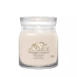 Lumânare parfumată Yankee Candle Signature  în borcan, medie, Warm Cashmere, 368 g