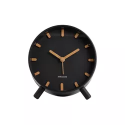 Ceas cu alarmă Karlsson 5943BK de design 11 cm ,negru