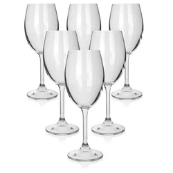 Set de 6 pahare de vin alb BanquetLEONA, 340 ml