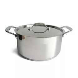 Cratiță din inox Kitchisimo cu capac Chef, 5 l, 24 cm