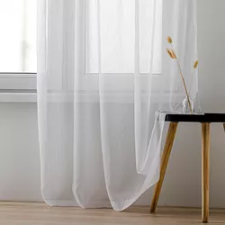 Perdea Homede Kresz Eyelets gold, alb, 140 x290 cm, 140 x 290 cm