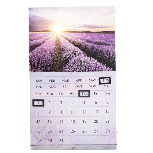 Calendar de perete Câmp cu lavandă, 30 x 50 cm