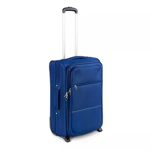 Valiză textilă medie Pretty UP Travel, 24" ,albastru