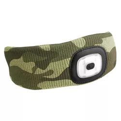 Banderolă Sixtol cu frontală 45 lm, USB, uni,camuflaj