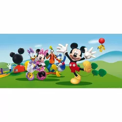 Fototapet pentru copii Mickey Mouse și prieteniisăi , 202 x 90 cm