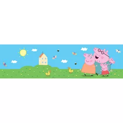 Bordură autocolantă Peppa Pig Classic, 500 x 9,7 cm