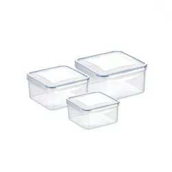 Set 3 doze Tescoma FRESHBOX 0,4/0,7/1,2 l,pătrate