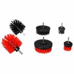 Set adaptoare perii bormașină de curățare auto Sixtol CAR DETAILING DRILL BRUSH, 6 buc.