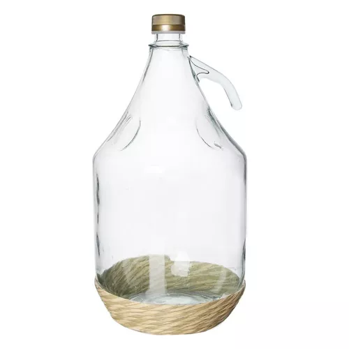 Damigeană sticlă Orion, împletită, 5 l