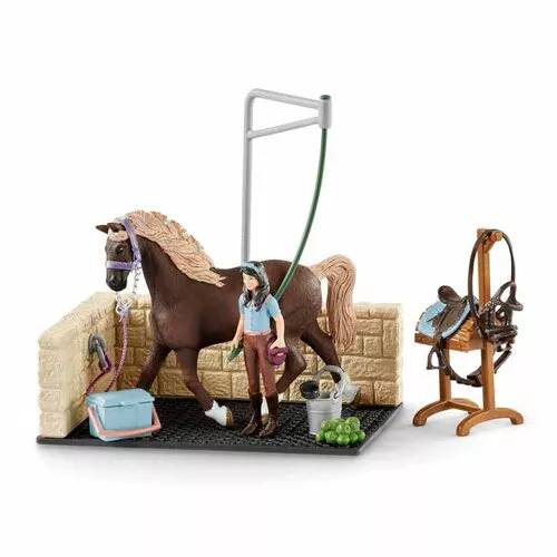 Schleich Boxă de spălat, cu accesorii, 24,5 x 19 x 6,6 cm