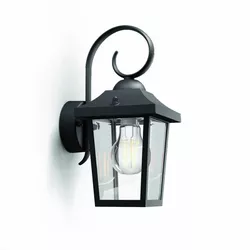 Lampă de perete de exterior Philips 17236/30/PNBuzzard 1x E27 60 W fără bec IP44, negru