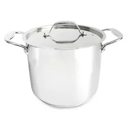 Oală din inox cu capac Kitchisimo Chef, 8,6 l, 24 cm