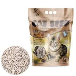 Litiera aglomerantă Cat Step Tofu Original 2,7 kg,6 l