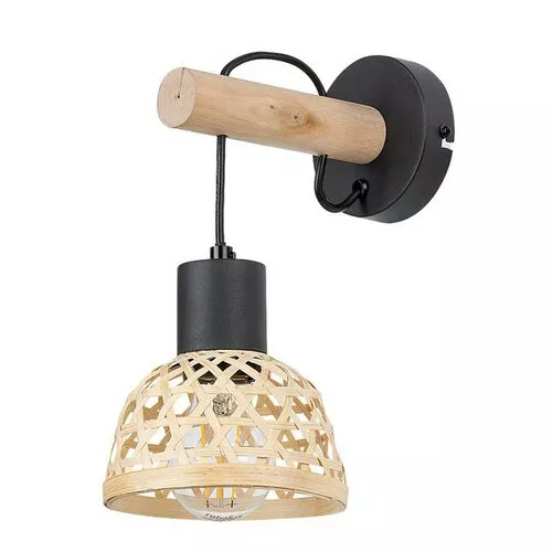 Lampă de perete Rabalux 71025 Rattan, negru