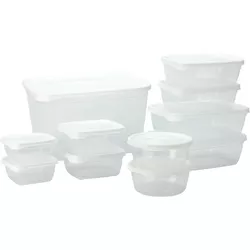 Set recipiente din plastic EH White 11 piese