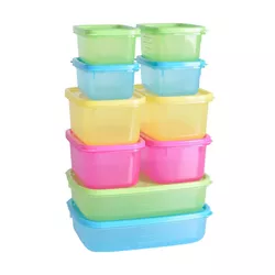 Excellent Houseware Recipiente de plastic pentru alimente, 10 buc.