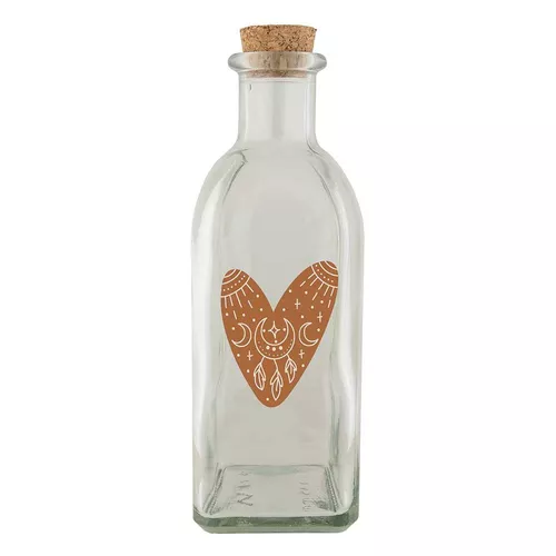 Sticlă Bohemia Gifts Heart, 500 ml