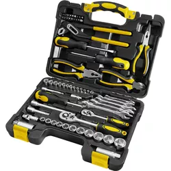 Set chei tubulare Fieldmann FDG 5003-65R, cu scule, 65 buc.