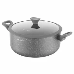 Florina Oală din aluminiu cu capac de MateuszGessler, 28 cm, 6,9 l