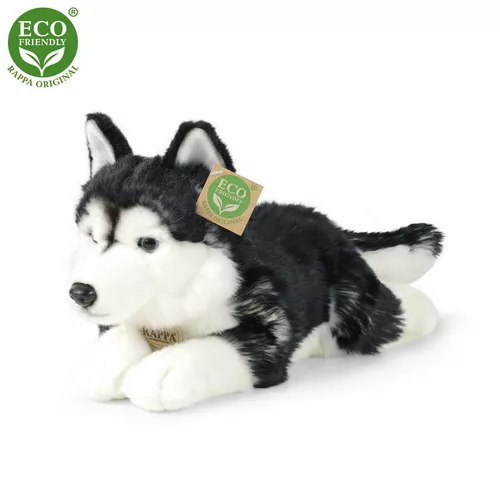 Jucărie pluș Câine Husky Rappa, 36 cm ECO-FRIENDLY