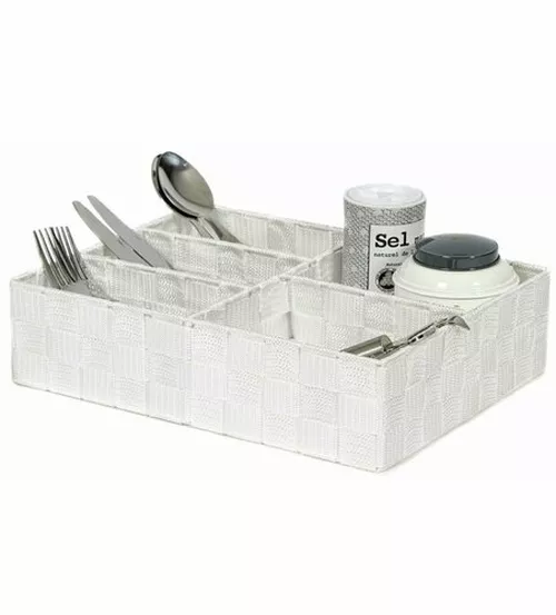 Compactor Organizator pentru lenjerie și accesorii TEX 32 x 25 x 8 cm, alb