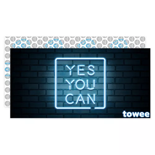 Prosop cu uscare rapidă Towee YES YOU CAN, 80 x 160 cm