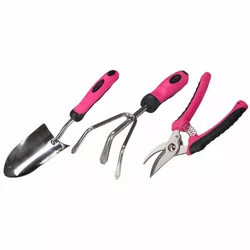 Sixtol Set de unelte de grădină GARDEN PINK 3, 3buc