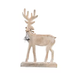 4Home Nordic Reindeer decor din lemn de mango, 33cm