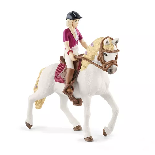 Figurină Schleich 42540 Sofia, cu articulațiimobile și cal, 15 cm